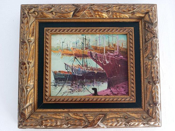 Antonio Segrelles (1946) - Barcos en el Puerto, Antiek en Kunst, Kunst | Schilderijen | Klassiek