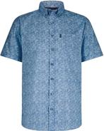 State Of Art Short Sleeve Overhemd Leafs Blauw maat M Heren, Kleding | Heren, Overhemden, Verzenden, Nieuw, Blauw, State of Art