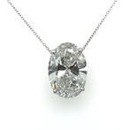 Halsketting - 14 karaat Witgoud - 10.00ct. tw. Diamant, Nieuw