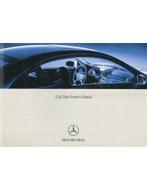 2003 MERCEDES BENZ CLK KLASSE INSTRUCTIEBOEKJE ENGELS, Auto diversen, Handleidingen en Instructieboekjes
