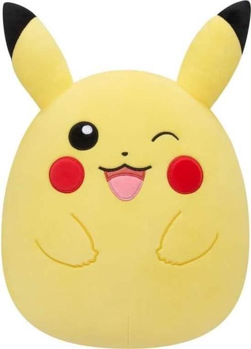 Knuffel - BANDAI - Pokémon - Squishmallows 50 cm - Pikachu -, Kinderen en Baby's, Speelgoed | Knuffels en Pluche, Zo goed als nieuw