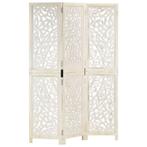 Kamerscherm 3 Panel Wit 120cm | Retourdeal | -35%, Ophalen of Verzenden, Nieuw