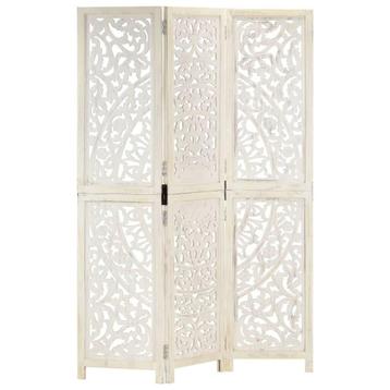 Kamerscherm 3 Panel Wit 120cm | Retourdeal | -35% beschikbaar voor biedingen