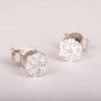 Oorstekers - 18 karaat Witgoud - 0.55ct. tw. Diamant