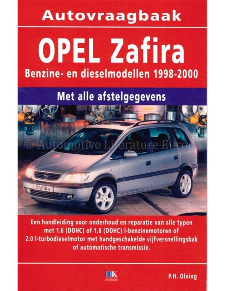 1998 - 2000 OPEL ZAFIRA VRAAGBAAK NEDERLANDS, Auto diversen, Handleidingen en Instructieboekjes