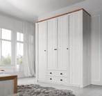 Kledingkast Parello - Wit - Eiken - 171 cm, Huis en Inrichting, Kasten | Vitrinekasten, Verzenden, 150 tot 200 cm, Nieuw, Landelijk
