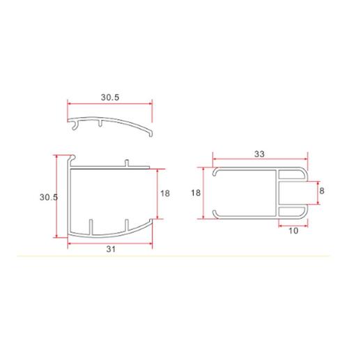 Aanbieding: Eco Douchewand Met Muurprofiel 8mm Nano (Alle, Doe-het-zelf en Verbouw, Sanitair, Ophalen of Verzenden