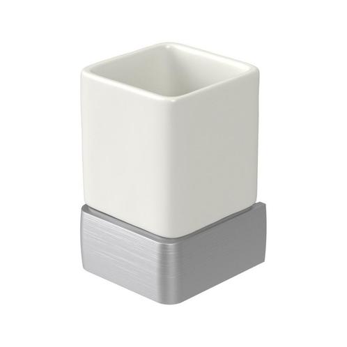 Bekerhouder Haceka Aline Brushed 7,4x11,4 cm Keramiek, Doe-het-zelf en Verbouw, Sanitair, Ophalen of Verzenden