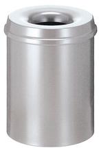 Vlamdovende papierbak 15 ltr zilver, Verzenden