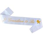 Sjerpen Grandpa en/of Grandma to Be wit met gouden opdruk, Verzenden, Nieuw, Versiering, Geboorte of Huwelijk