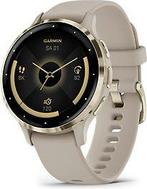 Garmin Venu 3S 41 mm goud van roestvrij staal met grijs, Verzenden, Zo goed als nieuw