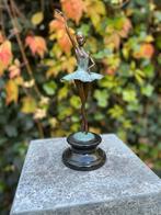 Bronzen Ballerina - Sculptuur - 31x10x10cm - 1.1Kg, Nieuw, Mensenbeeld, Metaal, Verzenden