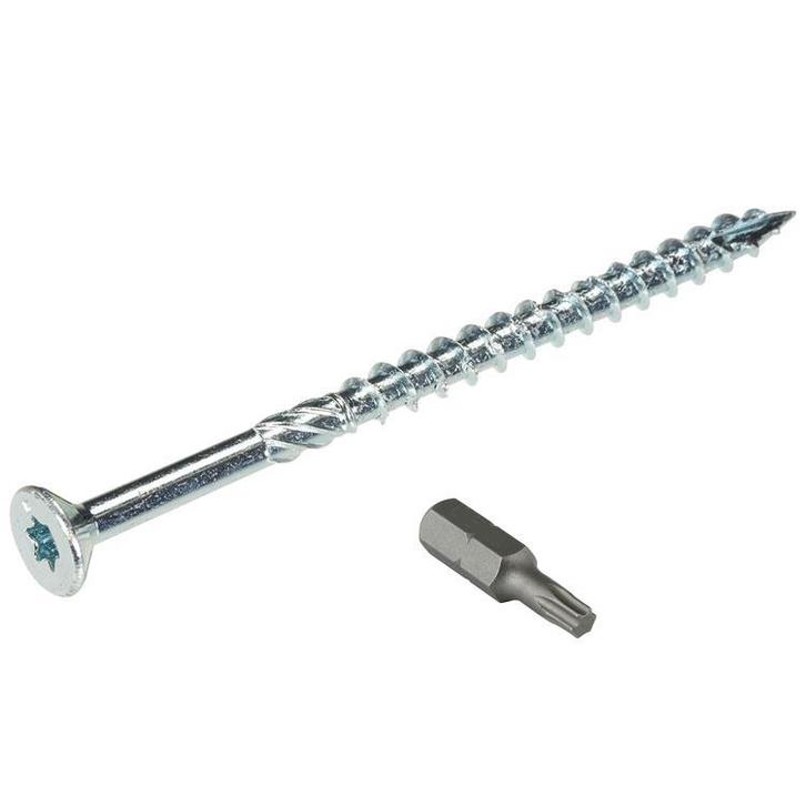 Woodies schroeven 5,0 x 90 torx 200 stuks incl. bitje, Doe-het-zelf en Verbouw, IJzerwaren en Bevestigingsmiddelen, Nieuw, Ophalen of Verzenden