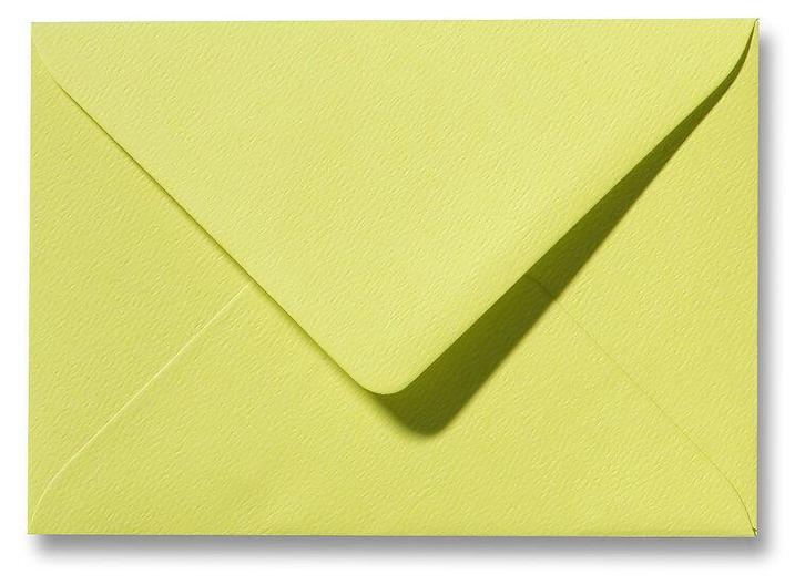 Envelop 9 x 14 cm Fiore Limoen, Hobby en Vrije tijd, Kaarten | Zelf maken, Verzenden