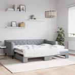 vidaXL Slaapbank met onderschuifbed 90x190 cm stof, 90 cm, Eenpersoons, Verzenden, Nieuw