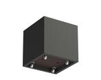 Polyester plantenbak CARREZ met wielen 80x80x80cm.