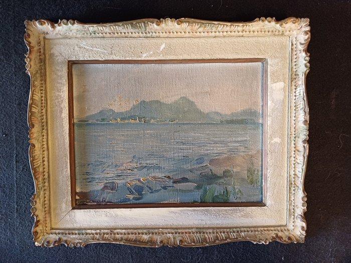 Mario Acerbi (1887–1982) - Veduta Lacustre, Antiek en Kunst, Kunst | Schilderijen | Klassiek