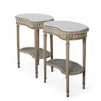 Nachtkastje - Hout, Marmer - Louis XVI-stijl