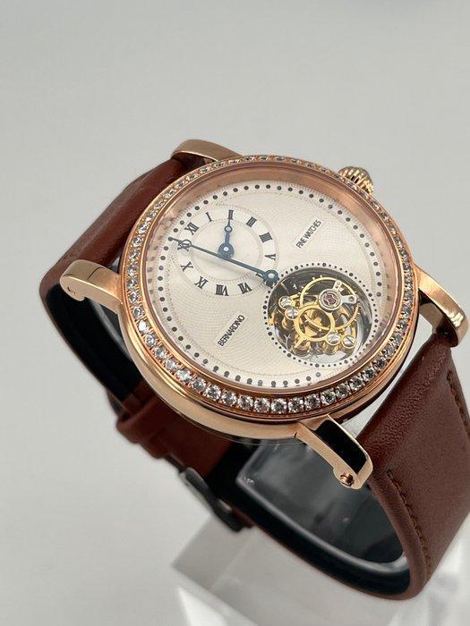 BERNARDINO fine watches - Tourbillon Crystal bezel Sapphire, Sieraden, Tassen en Uiterlijk, Horloges | Heren