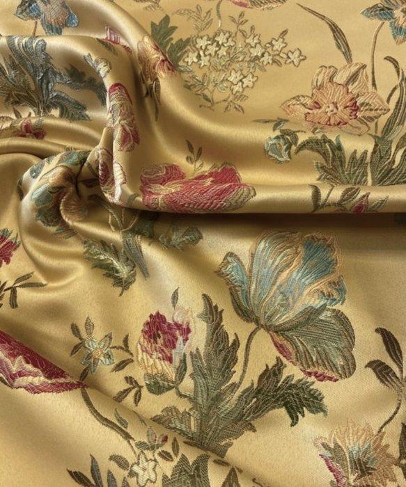 Prestigieus lampasso in San Leucio-stijl, verftechniek in, Antiek en Kunst, Antiek | Kleden en Textiel