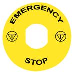 Schneider Electric 90Mm Noodstop Legende Label - ZBY8330 [2, Doe-het-zelf en Verbouw, Elektra en Kabels, Verzenden, Nieuw, Overige typen