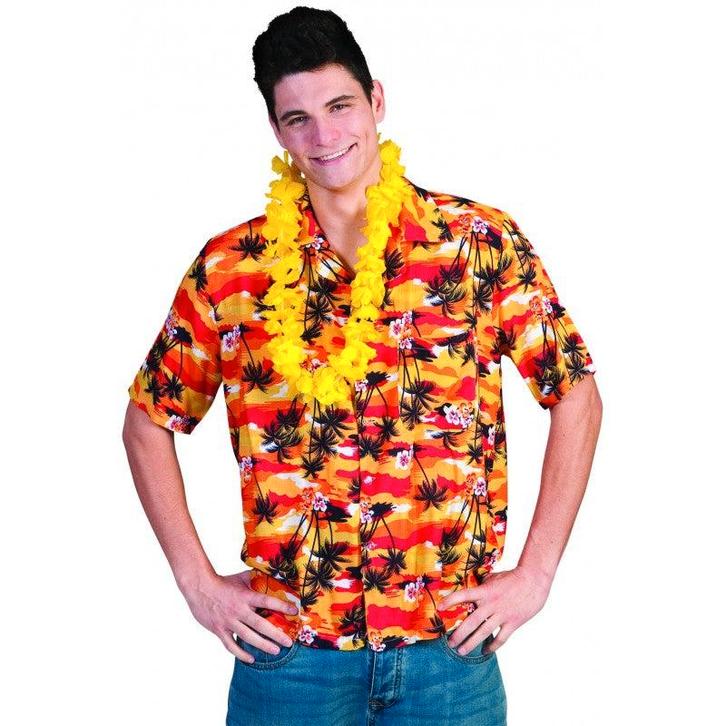 Hawaii Blouse Sunset - 48-50 (S/M), Kleding | Dames, Carnavalskleding en Feestkleding, Verzenden