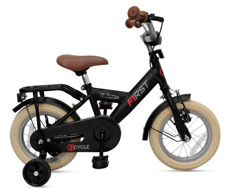 2Cycle First Kinderfiets - 12 inch - Zwart - 2 tot 4 jaar, Fietsen en Brommers, Fietsen | Jongens, 14 inch of minder, Nieuw, Verzenden