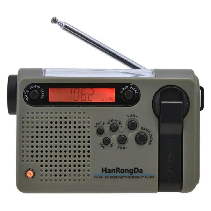 Hanrongda HRD-900 multiband wereldradio / noodradio AM/F..., Audio, Tv en Foto, Radio's, Wereldontvanger, Nieuw, Ophalen of Verzenden