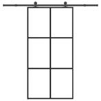 vidaXL Schuifdeur met beslagset 102x205 cm aluminium en, Doe-het-zelf en Verbouw, Deuren en Horren, Verzenden, Nieuw