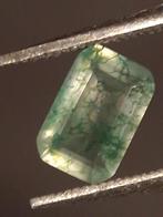 Natural Faceted Agate - Green Moss Agate - 0.476 ct - octago, Verzenden, Nieuw