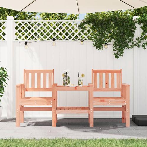 vidaXL Tuinbank met tafel 2-zits massief douglashout, Tuin en Terras, Tuinbanken, Nieuw, Verzenden