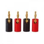 Dynavox Banaanstekker set - verguld - 4 stuks, Verzenden, Nieuw