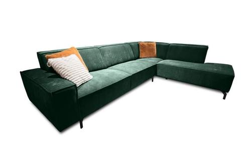 Hoekbank Heerlen - hoekbanken - Groen, Huis en Inrichting, Banken | Sofa's en Chaises Longues, Nieuw, Stof
