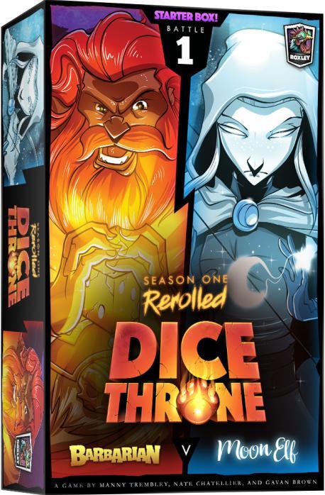Dice Throne S1 ReRolled - Barbarian vs Moon Elf | Roxley, Hobby en Vrije tijd, Gezelschapsspellen | Bordspellen, Nieuw, Verzenden