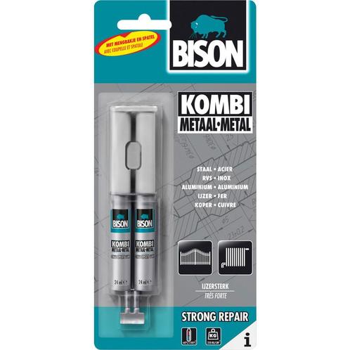 Bison kombi metaal 24 ml, dubbelspuit, Doe-het-zelf en Verbouw, Overige Doe-het-zelf en Verbouw, Nieuw, Verzenden