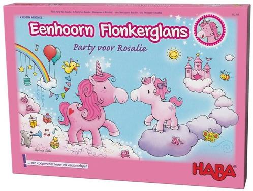 Eenhoorn Flonkerglans - Party voor Rosalie | Haba -, Hobby en Vrije tijd, Gezelschapsspellen | Bordspellen, Nieuw, Verzenden