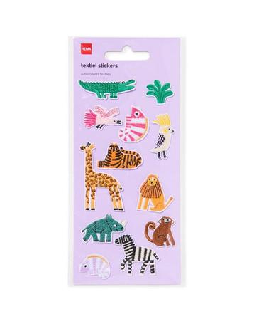 HEMA Stoffen sticker wilde dieren beschikbaar voor biedingen
