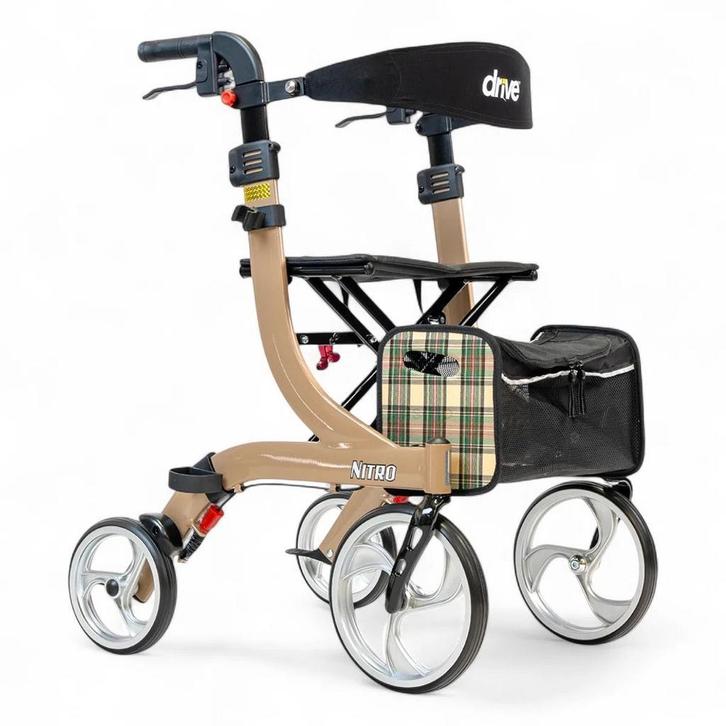 Rollator Nitro | Nieuw | Gratis bezorgd | Aanbieding, Diversen, Rollators, Lichtgewicht, Opvouwbaar, Nieuw, Verzenden