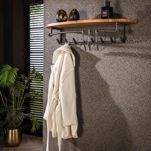 *WOONWINKEL* Afgeronde Kapstok Met Houten Plank, Huis en Inrichting, Woonaccessoires | Kapstokken, Nieuw, Verzenden