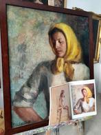 Polin Laporta (1920-2004) - Mujer con pañuelo amarillo