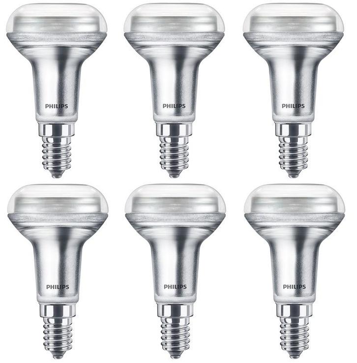 6 stuks Philips LED reflectorlamp R50 E14 4.3W 320lm 2700..., Huis en Inrichting, Lampen | Overige, Nieuw, Ophalen of Verzenden