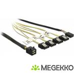 Delock 83320 Kabel Mini SAS HD SFF-8643 > 4 x SATA 7-pins, Computers en Software, Overige Computers en Software, Verzenden, Nieuw