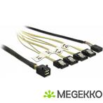 DeLOCK 0.5m, Mini SAS HD SFF-8643/4xSATA 7p 0.5m, Computers en Software, Nieuw, Verzenden