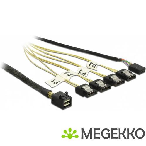 Delock 83320 Kabel Mini SAS HD SFF-8643 > 4 x SATA 7-pins, Computers en Software, Overige Computers en Software, Nieuw, Verzenden