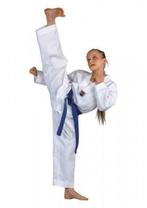 Taekwondopak met witte V-Hals alle maten NIEUW, Sport en Fitness, Ophalen of Verzenden, Nieuw