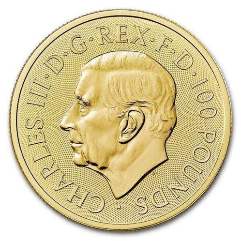 Verenigd Koninkrijk. 100 Pounds 2024 1 oz £100 GBP Gold, Postzegels en Munten, Edelmetalen en Baren