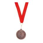 Medaille brons derde prijs aan rood lint - Medailles, Ophalen of Verzenden, Nieuw