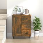 vidaXL Dressoir 69,5x34x90 cm bewerkt hout gerookt, Huis en Inrichting, Kasten | Dressoirs, Verzenden, Nieuw, 50 tot 100 cm, 25 tot 50 cm