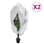 vidaXL Plantenhoezen met ritssluiting 2 st 70 g/m² 1x1,55 m, Verzenden, Nieuw