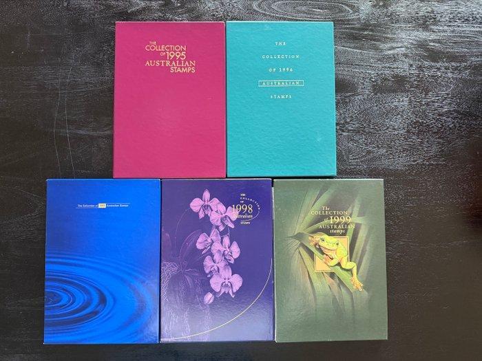 Australië 1995/1999 - 5 postfrisse luxe jaarcollecties in, Postzegels en Munten, Postzegels | Europa | UK